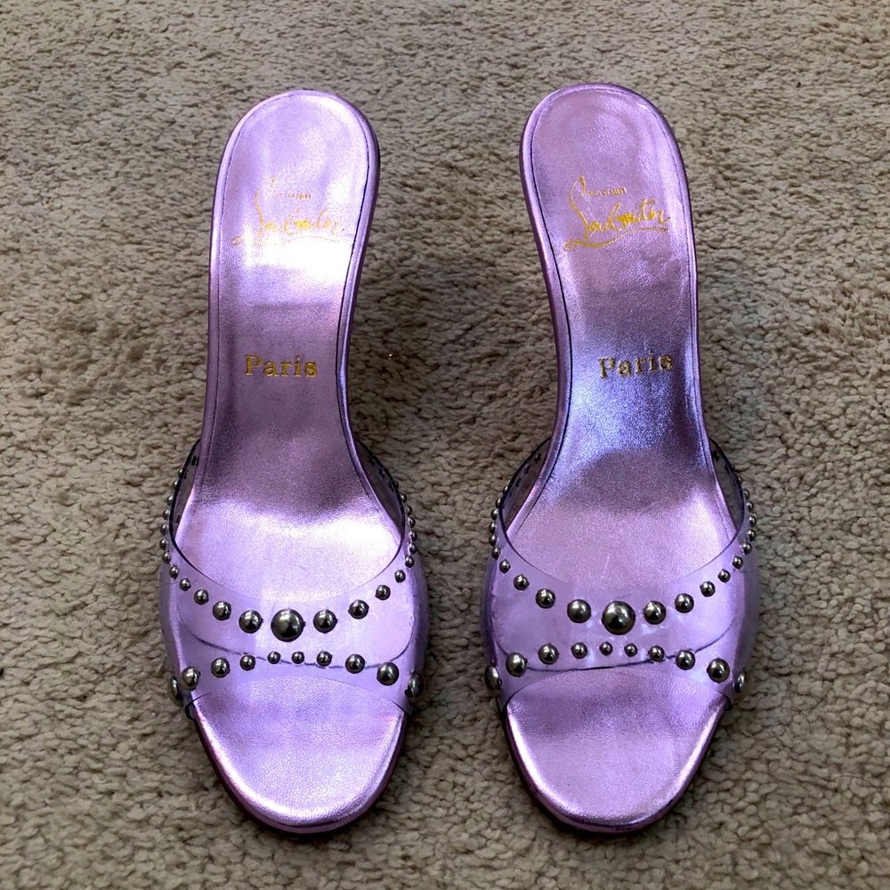 Metallic Purple Louboutins (worn once)